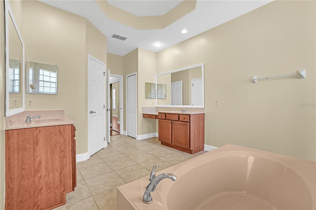 1542 Wescott Loop Winter Springs, FL 32708 - Photo 38 of 62 a spacious bathroom with a tub sink and mirror