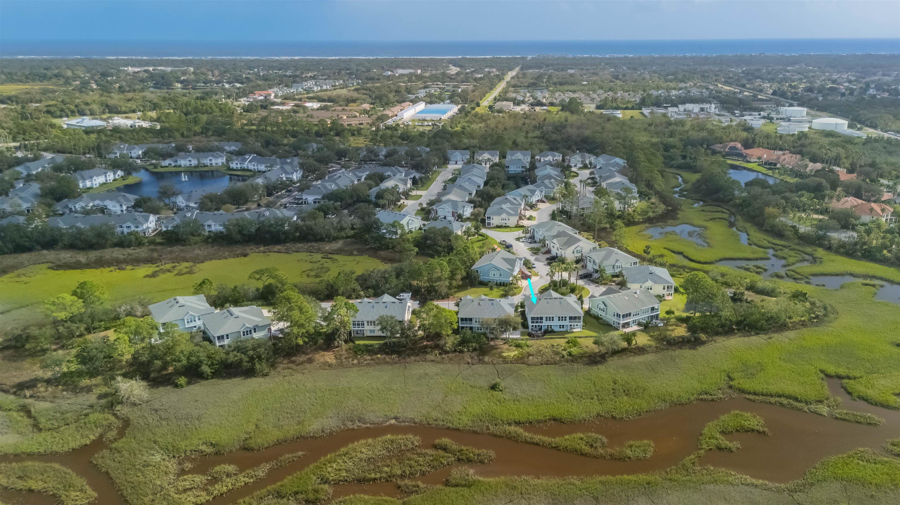 223 Sunset Point St. Augustine, FL 32080 - Photo 72 of 74 a view of a city with ocean view