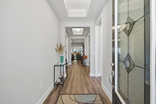 a very nice looking room with a wooden floor