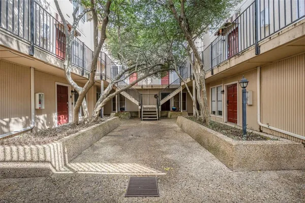 a view of a building with a outdoor space