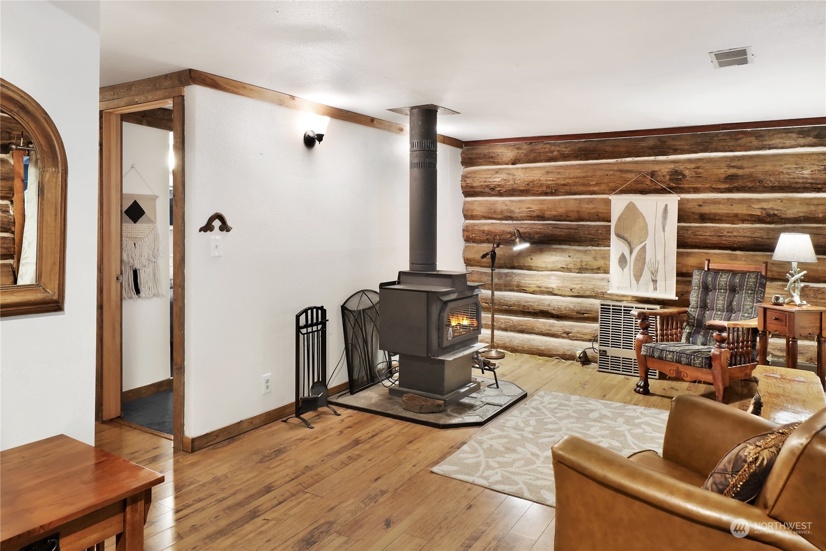 2011 Clear Valley Drive Maple Falls, WA 98266 - Photo 22 of 40 a view of a room with workspace and wooden floor