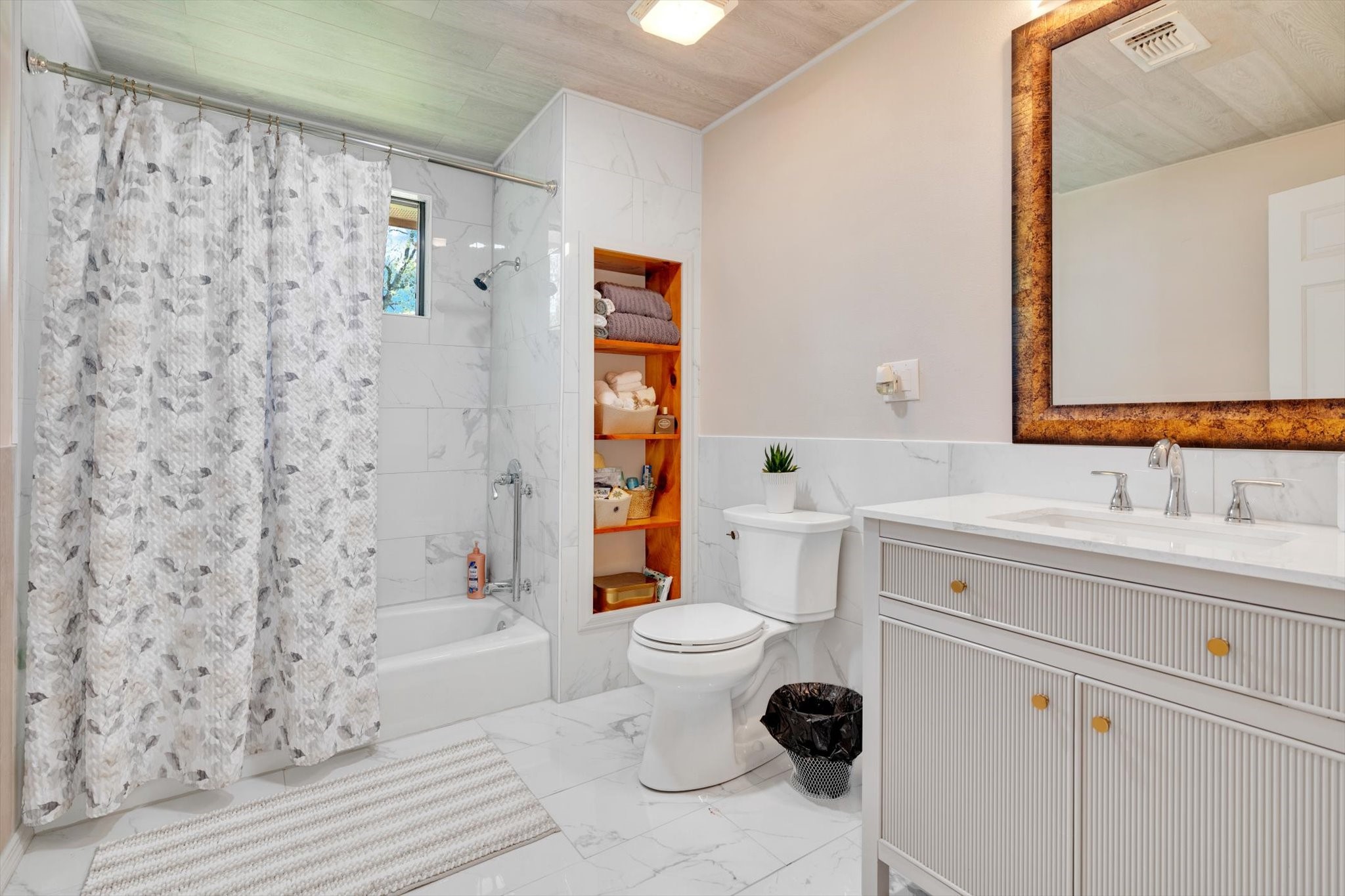 90 County Road 2852 Cleveland, TX 77327 - Photo 20 of 50 a bathroom with a sink toilet and shower