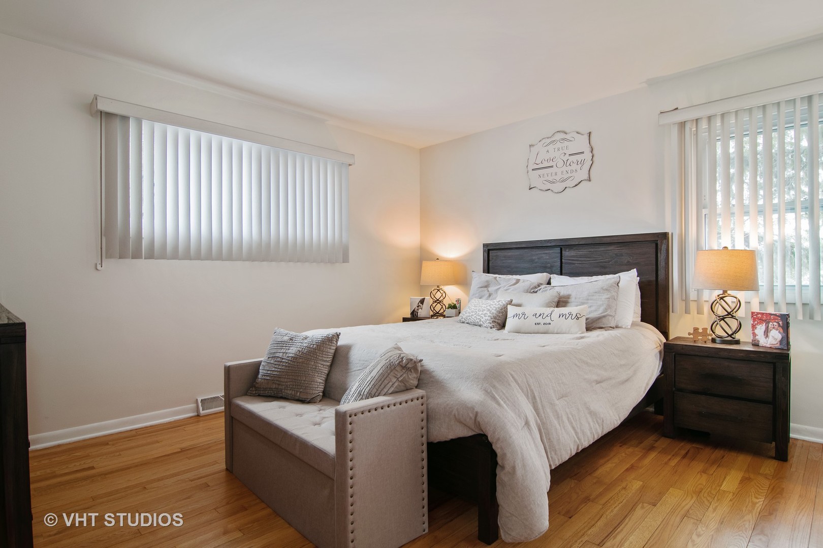 27-w084 Jewell Road Winfield, IL 60190 - Photo 7 of 16 a bedroom with a bed and wooden floor
