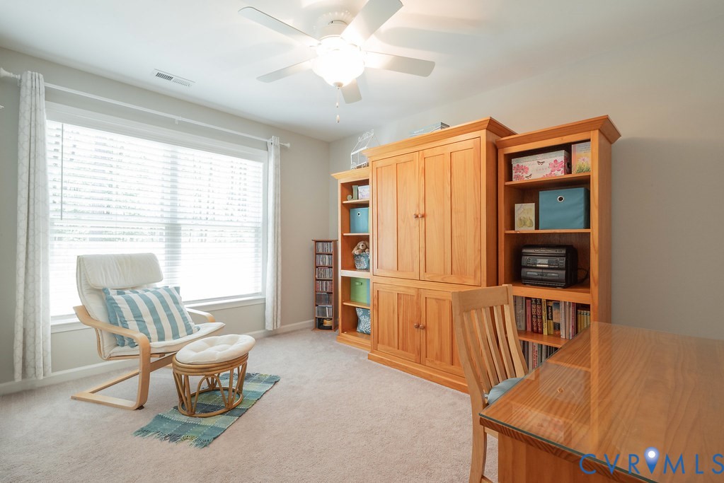 1046 Orchid Road Mineral, VA 23117 - Photo 21 of 50 Bedroom 3 with Carpet, Ceiling Fan and look at tha