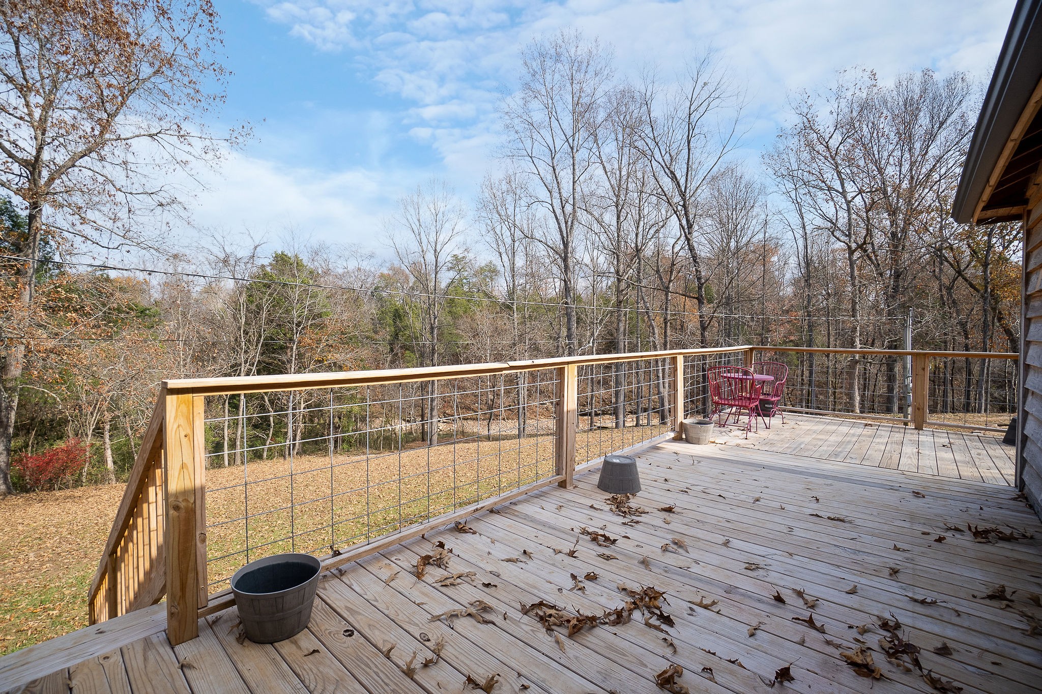 6777 Spencer Road Rock Island, TN 38581 - Photo 34 of 49 a view of a roof deck with wooden floor and fence
