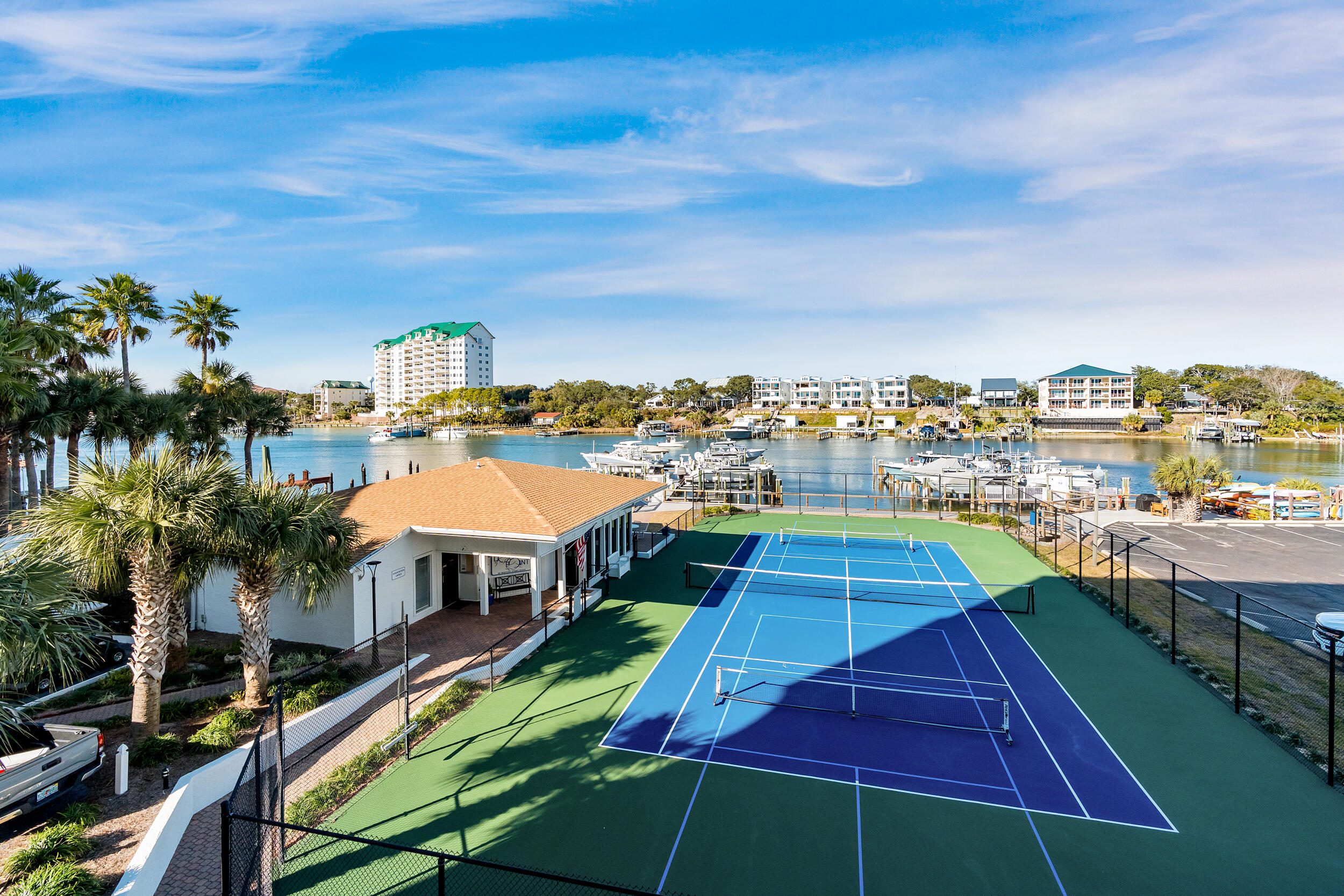 30 Moreno Point Road, Unit 303A Destin, FL 32541 - Photo 21 of 34 a view of a tennis court