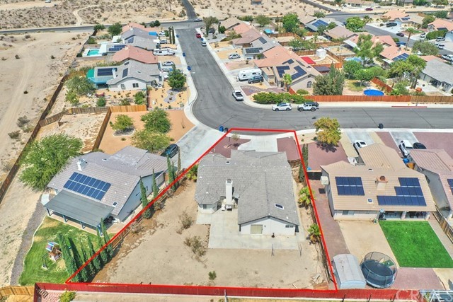 471 Silverado Street Barstow, CA 92311 - Photo 43 of 43 an aerial view of residential houses with outdoor space