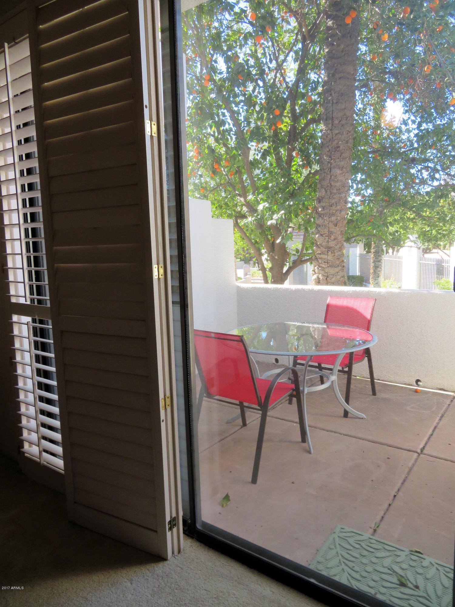 7222 East Gainey Ranch Road, Unit 114 Scottsdale, AZ 85258 - Photo 39 of 53 PATIO OFF MASTER