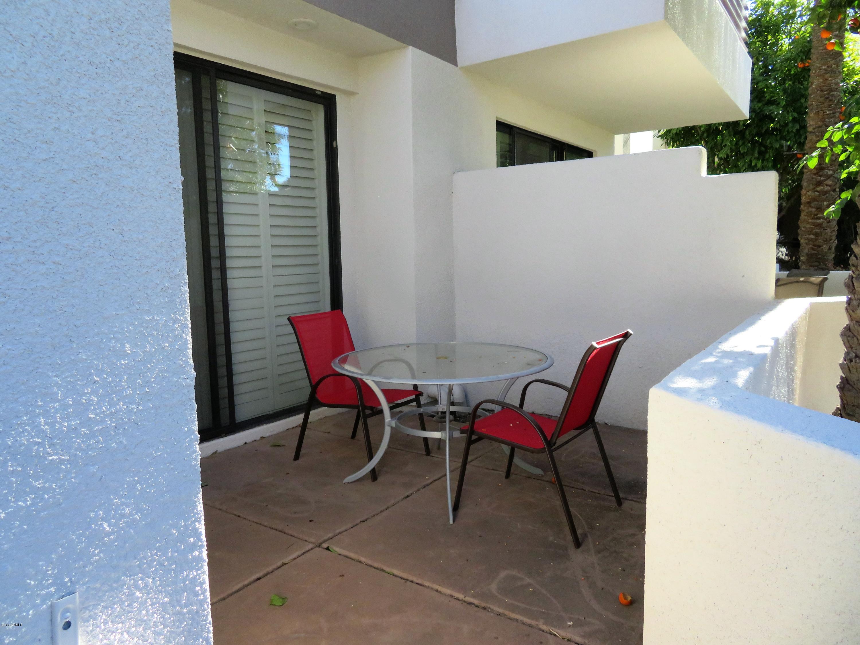 7222 East Gainey Ranch Road, Unit 114 Scottsdale, AZ 85258 - Photo 40 of 53 PRIVATE PATIO OFF MASTER