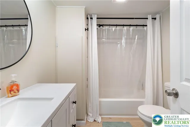 a bathroom with a sink a toilet and a bathtub