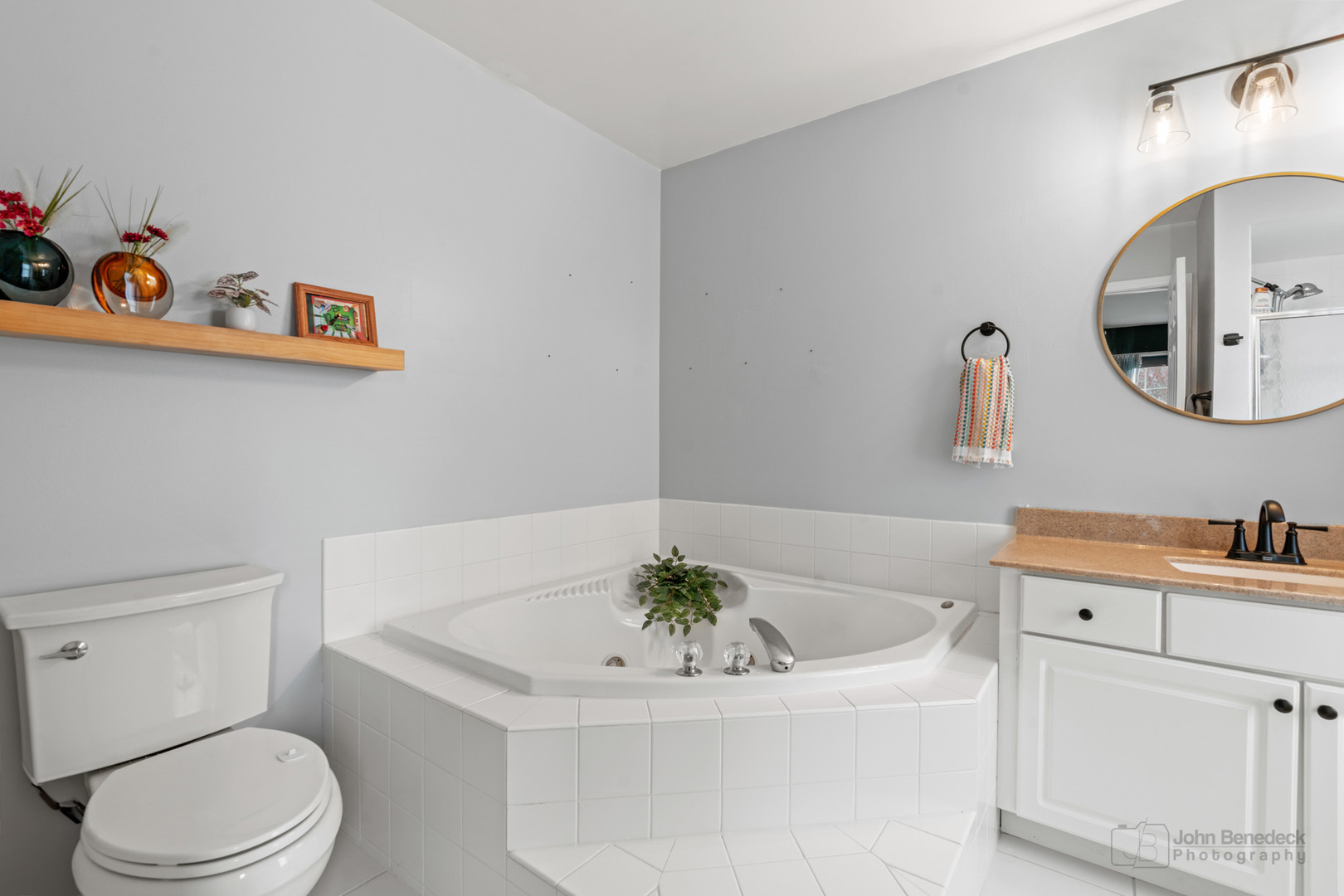 3620 Lakeview Drive Algonquin, IL 60102 - Photo 15 of 25 a bathroom with a sink a toilet and a mirror