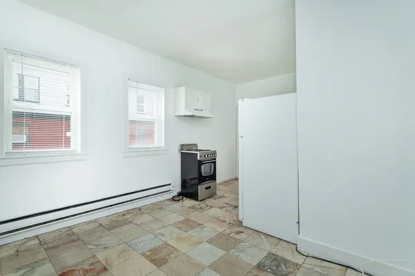 a view of a closet in a room