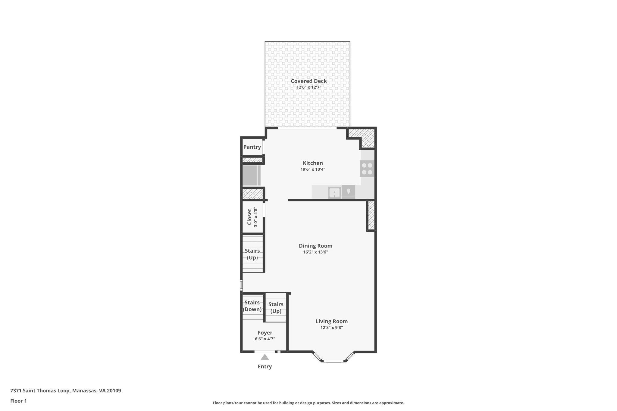 7371 St Thomas Loop Manassas, VA 20109 - Photo 28 of 31 a picture of a floor plan