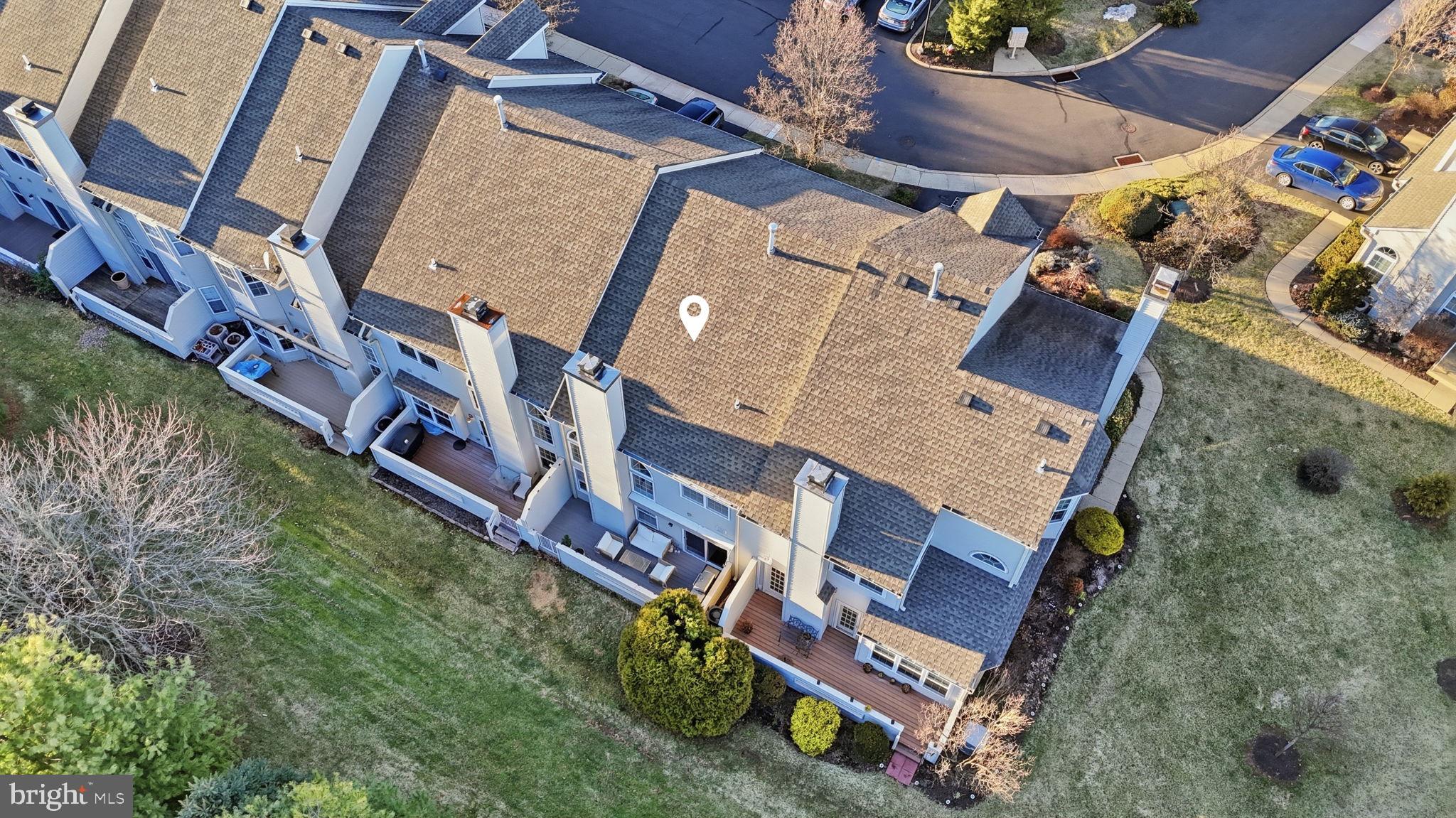 426 Fairview Way New Hope, PA 18938 - Photo 38 of 40 an aerial view of a house with a backyard