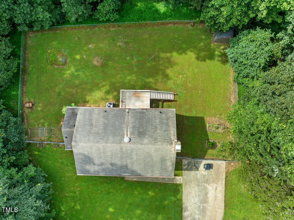 122 Stedwick Place Durham, NC 27712 - Photo 33 of 35 an aerial view of a house with a yard