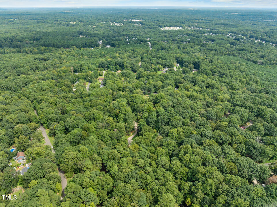 122 Stedwick Place Durham, NC 27712 - Photo 35 of 35 an aerial view of residential houses with outdoor space and trees