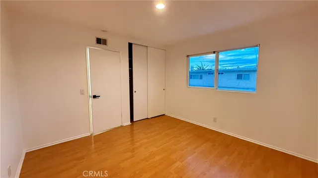 a view of a room with a rug