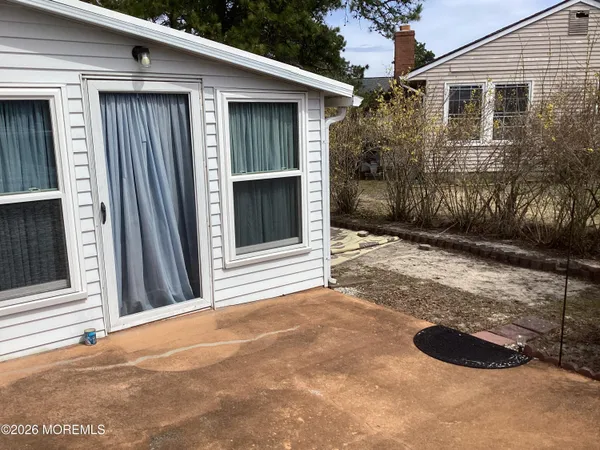a backyard of a house