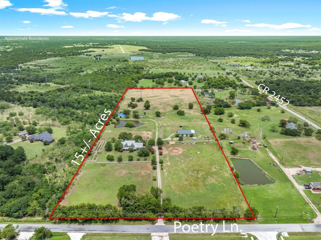 The perfect horse property, just large enough with beautiful home and horse barn, plenty of room for grazing, and Poetry area is known for it sandy soil. 