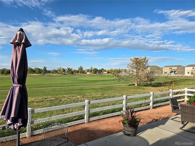 a view of a lake with outdoor space