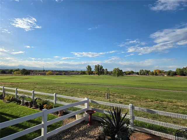 a view of a city from a terrace