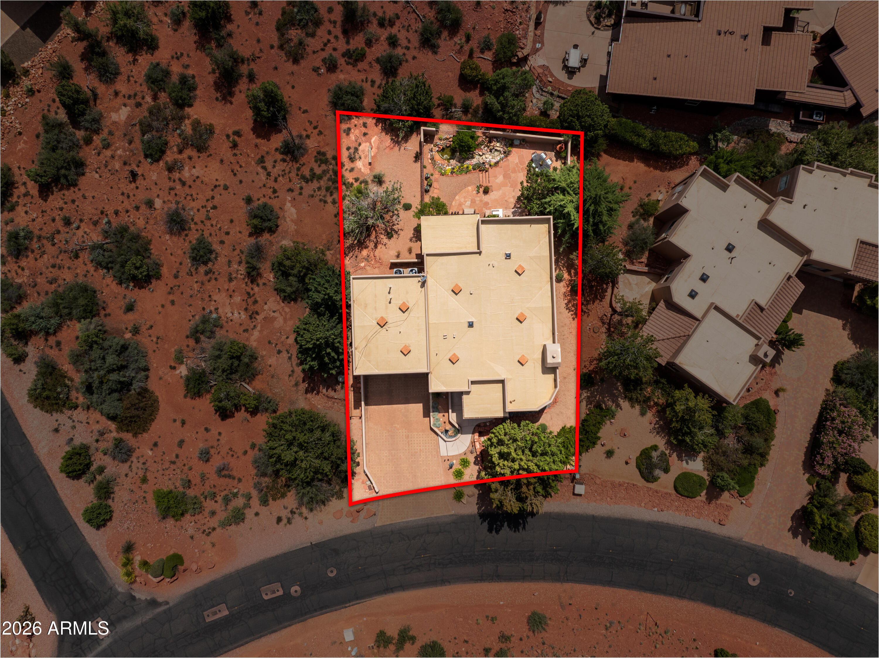 2335 Mule Deer Road Sedona, AZ 86336 - Photo 50 of 50 arial view