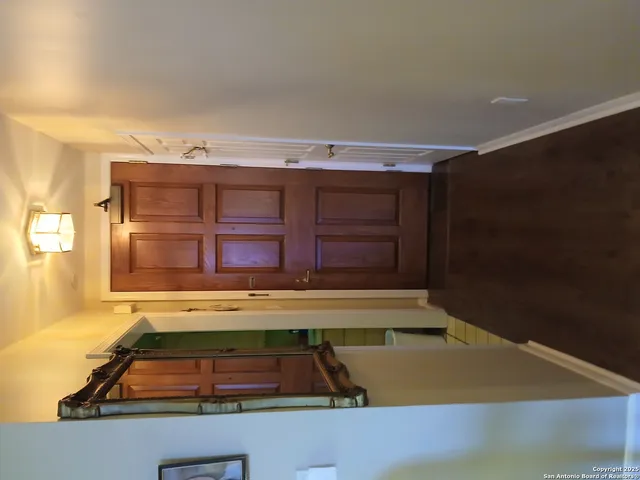 a view of racks on the wall