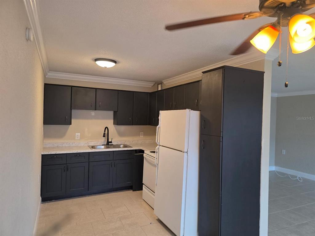 8450 112th Street North, Unit 102 Seminole, FL 33772 - Photo 15 of 80 a kitchen with refrigerator and cabinets