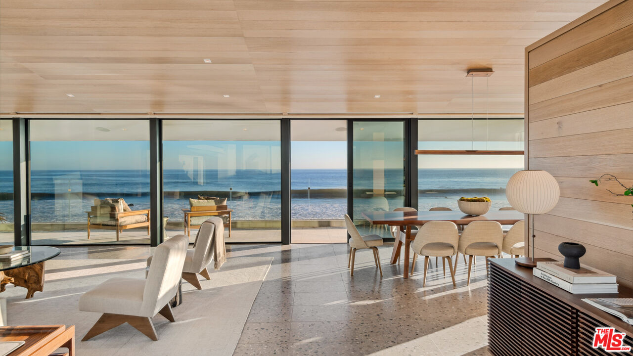 31388 Broad Beach Road Malibu, CA 90265 - Photo 40 of 74 a living room with furniture and a floor to ceiling window