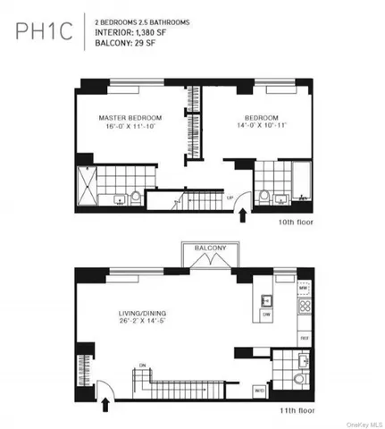 a front view of a building