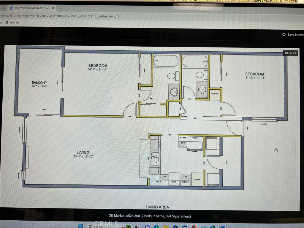 4512 Workman Mill Road, Unit A202 Whittier, CA 90601 - Photo 26 of 26 Floorplan