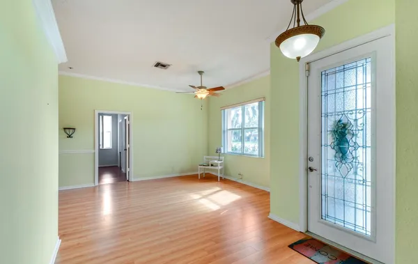 a view of livingroom with hardwood floor and window