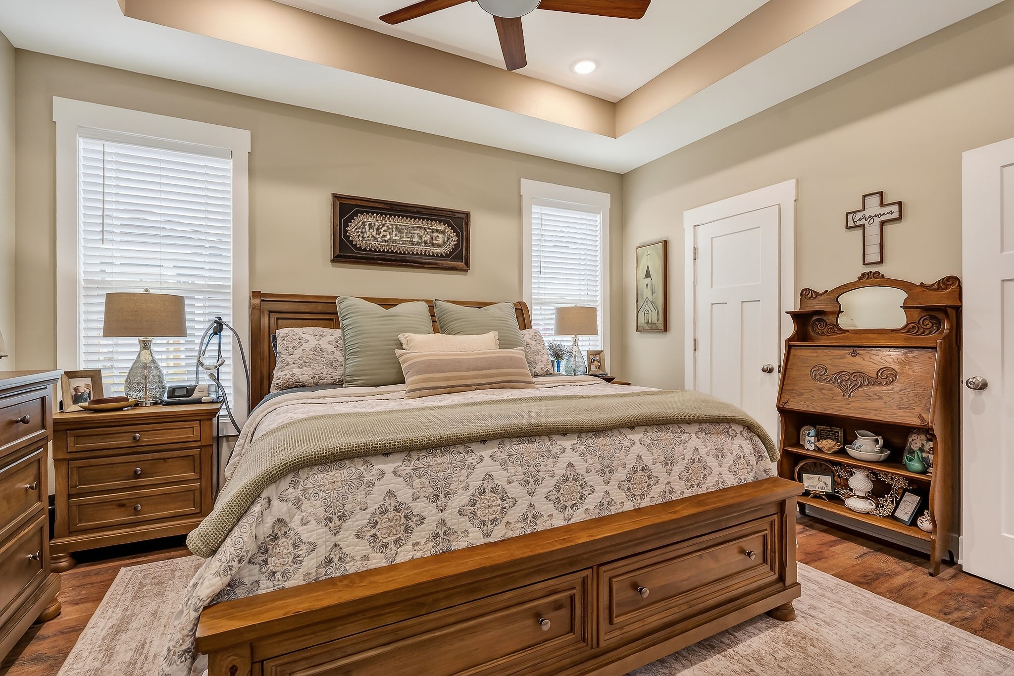 1073 Arch Cope Road Morrison, TN 37357 - Photo 15 of 42 a bedroom with a bed and wooden floor