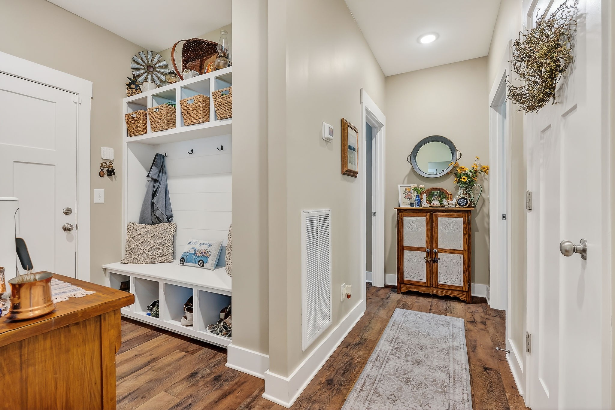 1073 Arch Cope Road Morrison, TN 37357 - Photo 27 of 42 a view of a hallway with washer and dryer