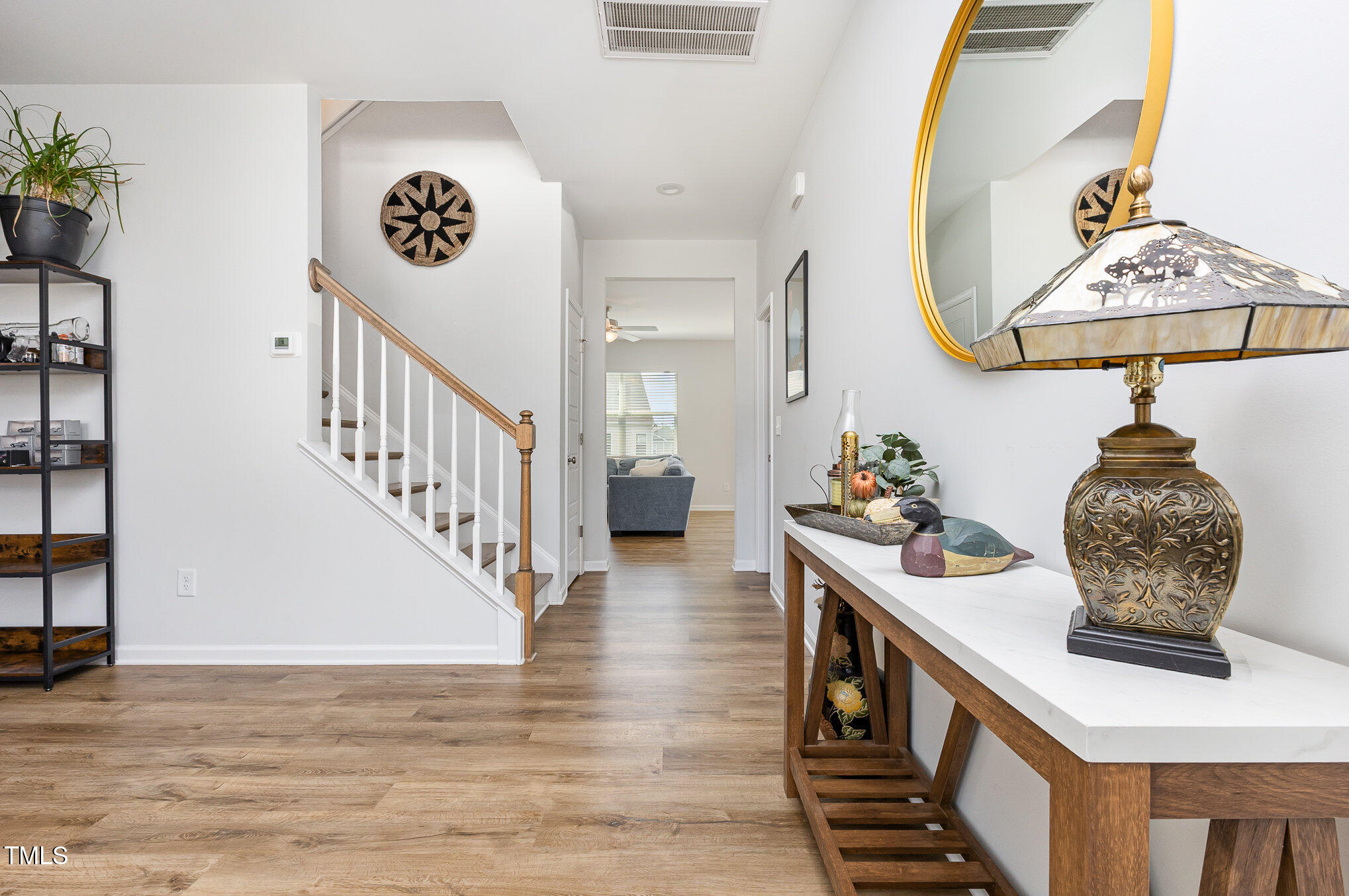 1101 Hazelmist Drive Wake Forest, NC 27587 - Photo 2 of 28 a view of entryway and hall with wooden floor
