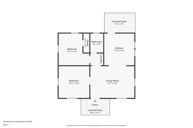 $1,355 | 502 Hickory Avenue, Statesville, NC 28677