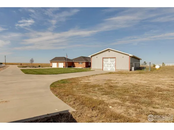 a view of houses and outdoor space
