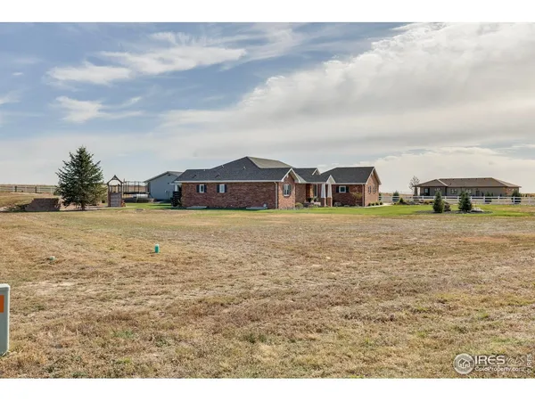 a view of a lake with houses