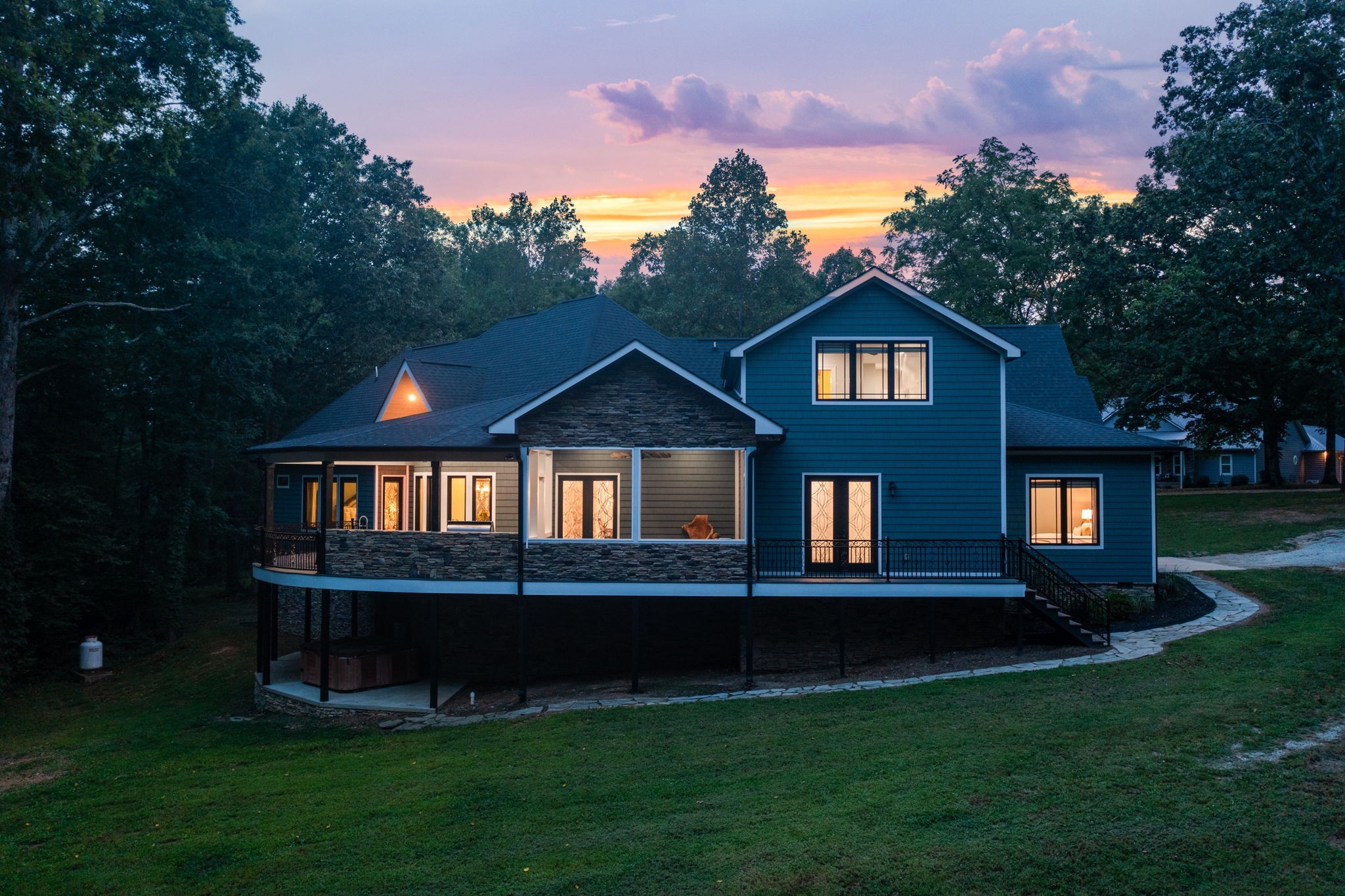 74 Pine Lake Road Summertown, TN 38483 - Photo 81 of 90 a front view of a house with a yard