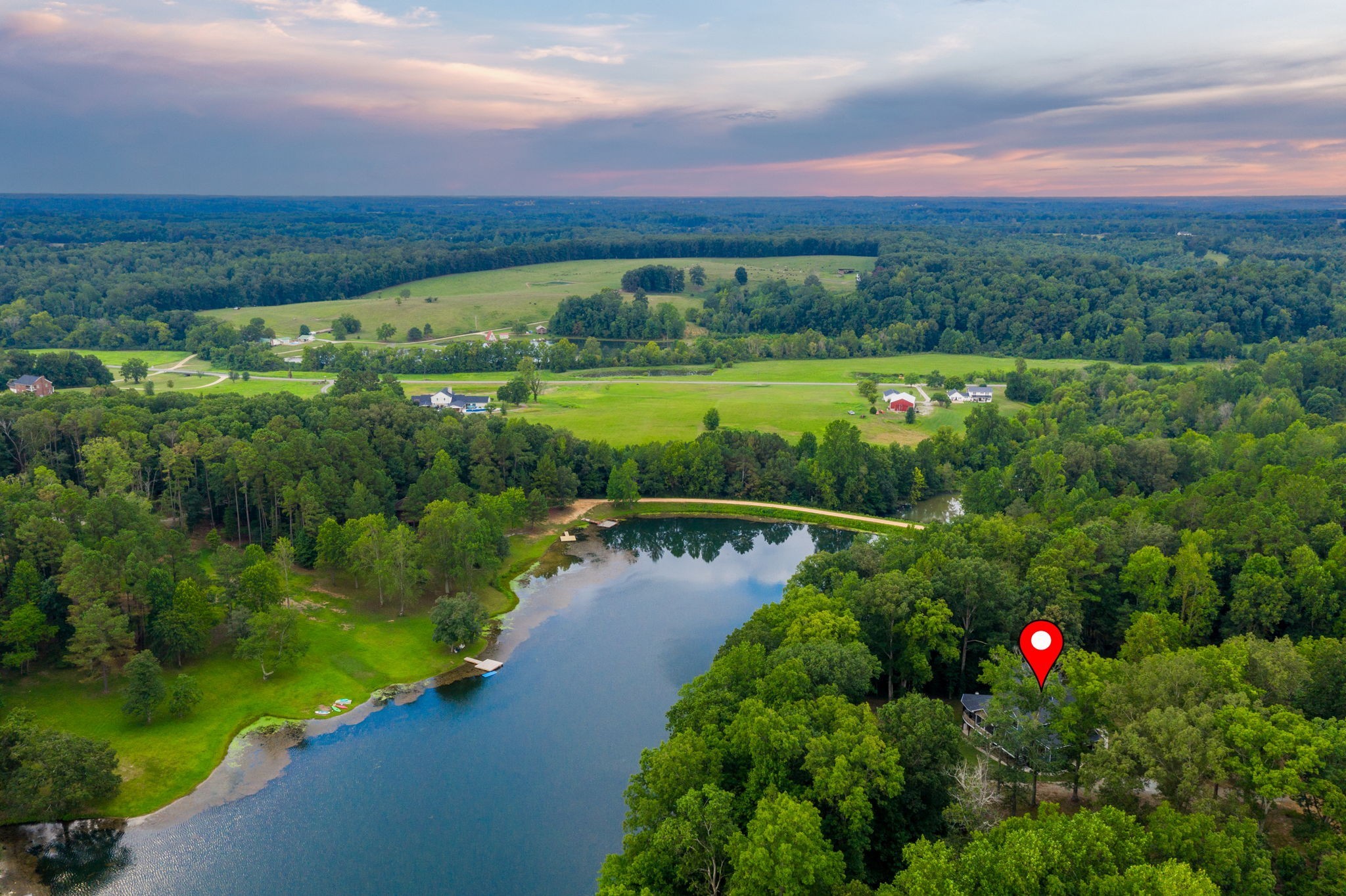 74 Pine Lake Road Summertown, TN 38483 - Photo 86 of 90 a view of a lake with a yard