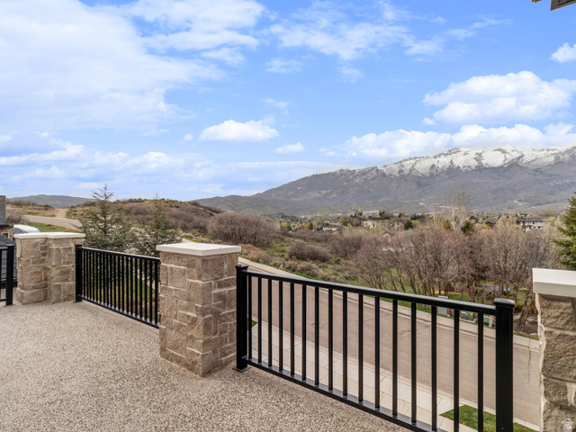 614 East High Lane Alpine, UT 84004 - Photo 29 of 75 Gate with a mountain view and a balcony