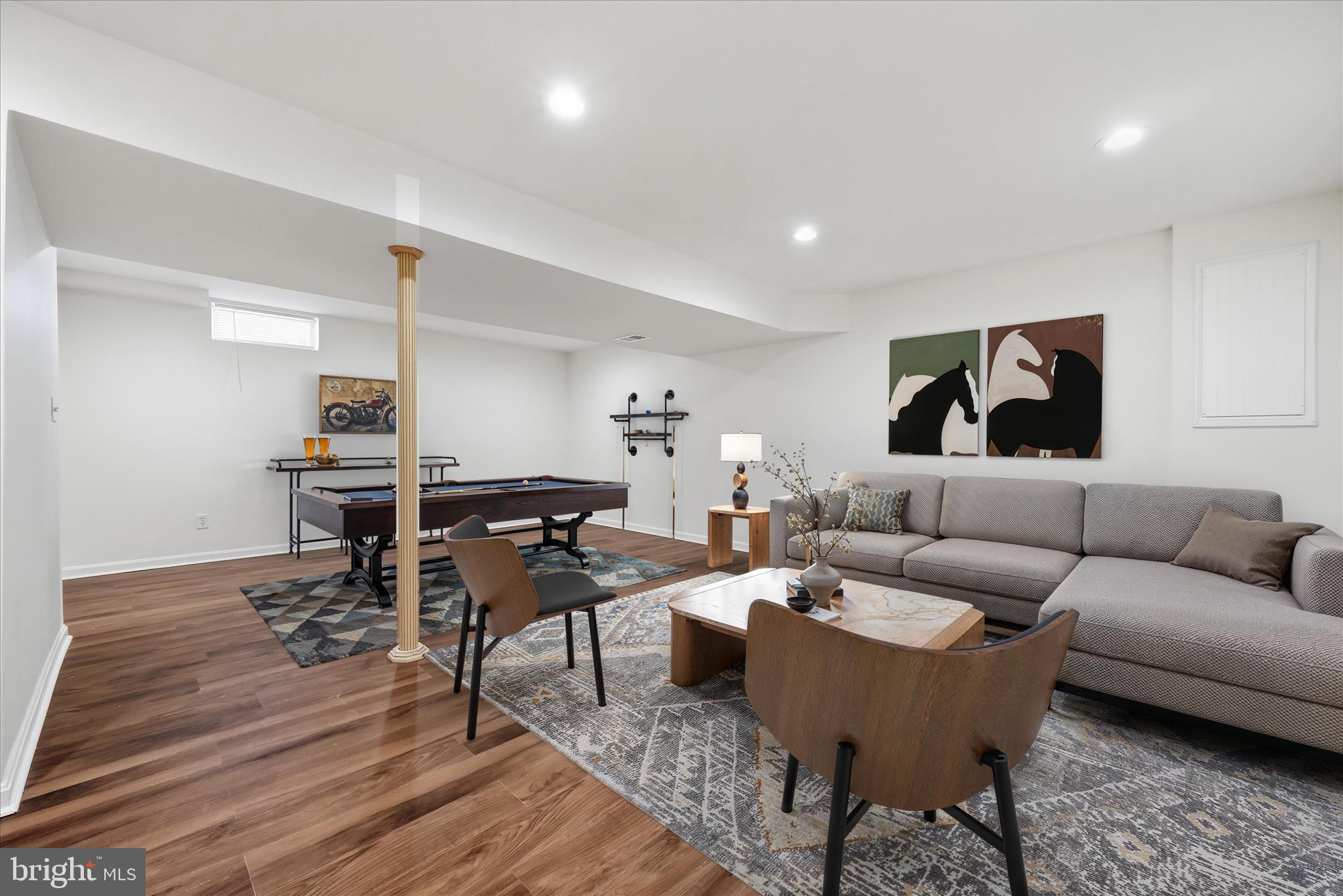 9500 Windbeat Way Columbia, MD 21046 - Photo 49 of 64 Virtually staged lower level recreation room