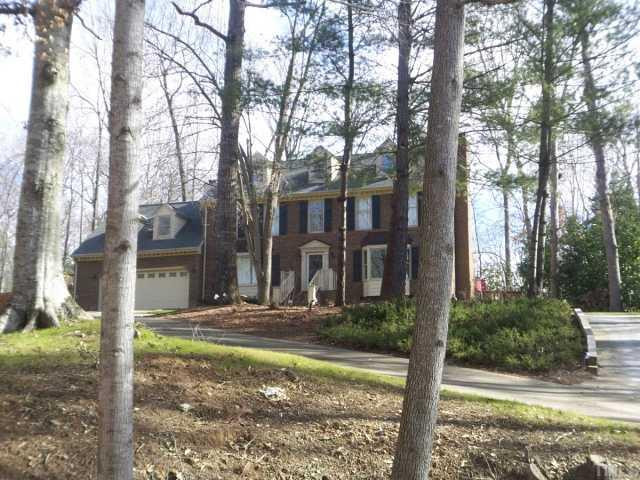 11605 Appaloosa Run West Raleigh, NC 27613 - Photo 1 of 12 Stately Brick home at the end of a quiet cul de sac on a wooded lot. Exterior Front