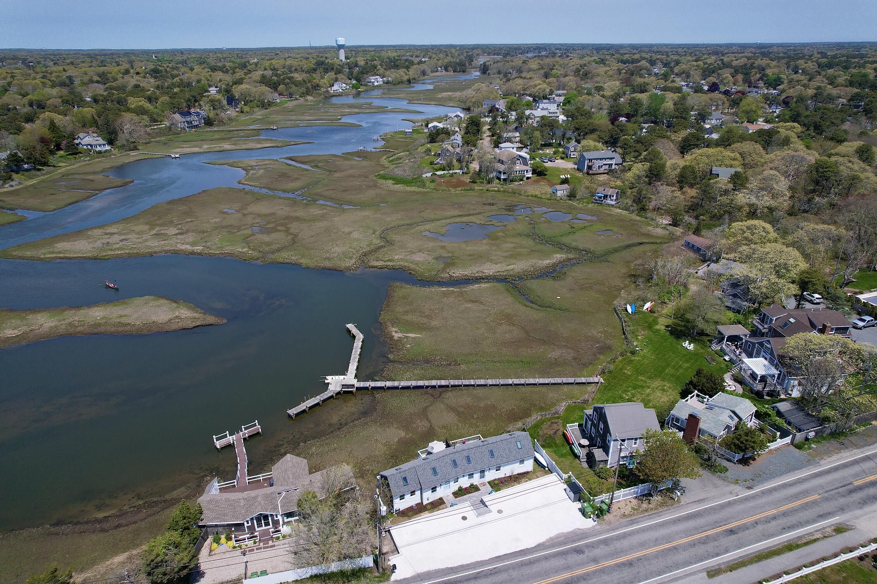 12 Lower County Road Dennis Port, MA 02639 - Photo 29 of 31 property + dock + wide marsh aerial