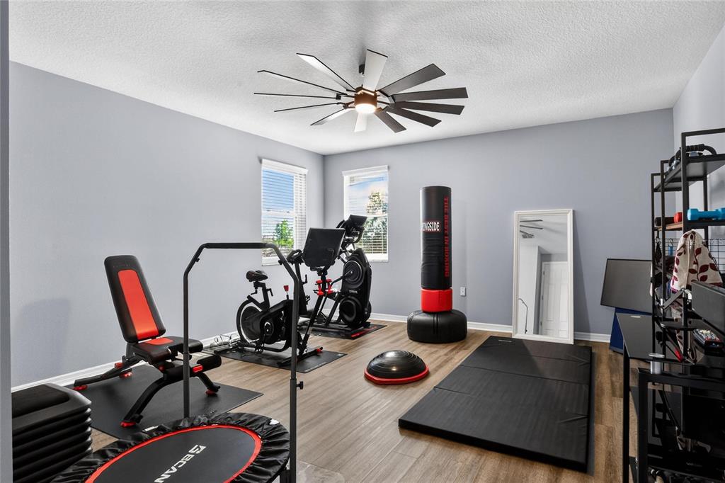 232 Magneta Loop Auburndale, FL 33823 - Photo 51 of 80 a view of a workspace with furniture and gym equipment