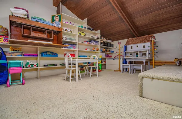 a room with a couch and a table in it