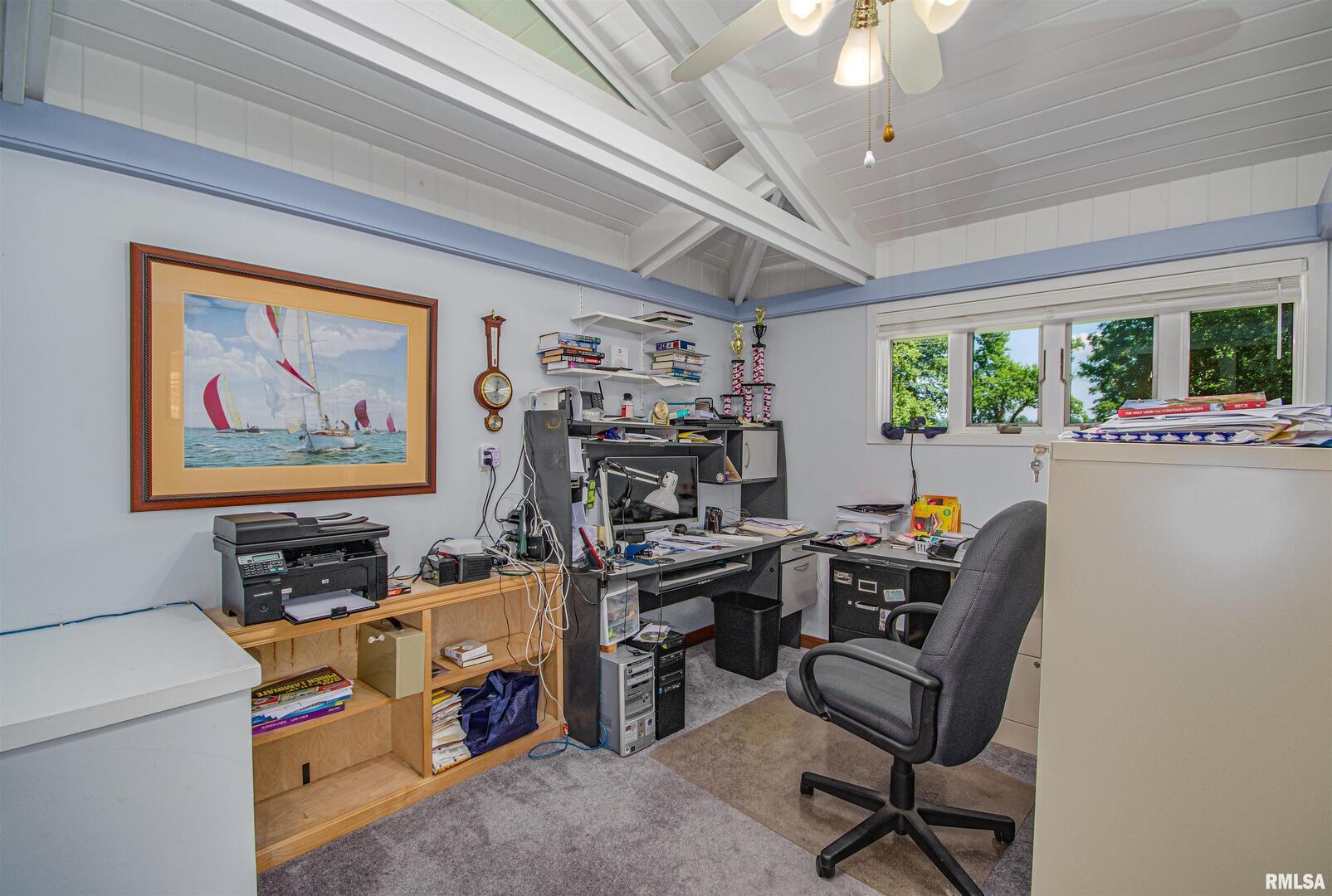 1114 South Perrine Centralia, IL 62801 - Photo 40 of 73 a view of a workspace with furniture and a window