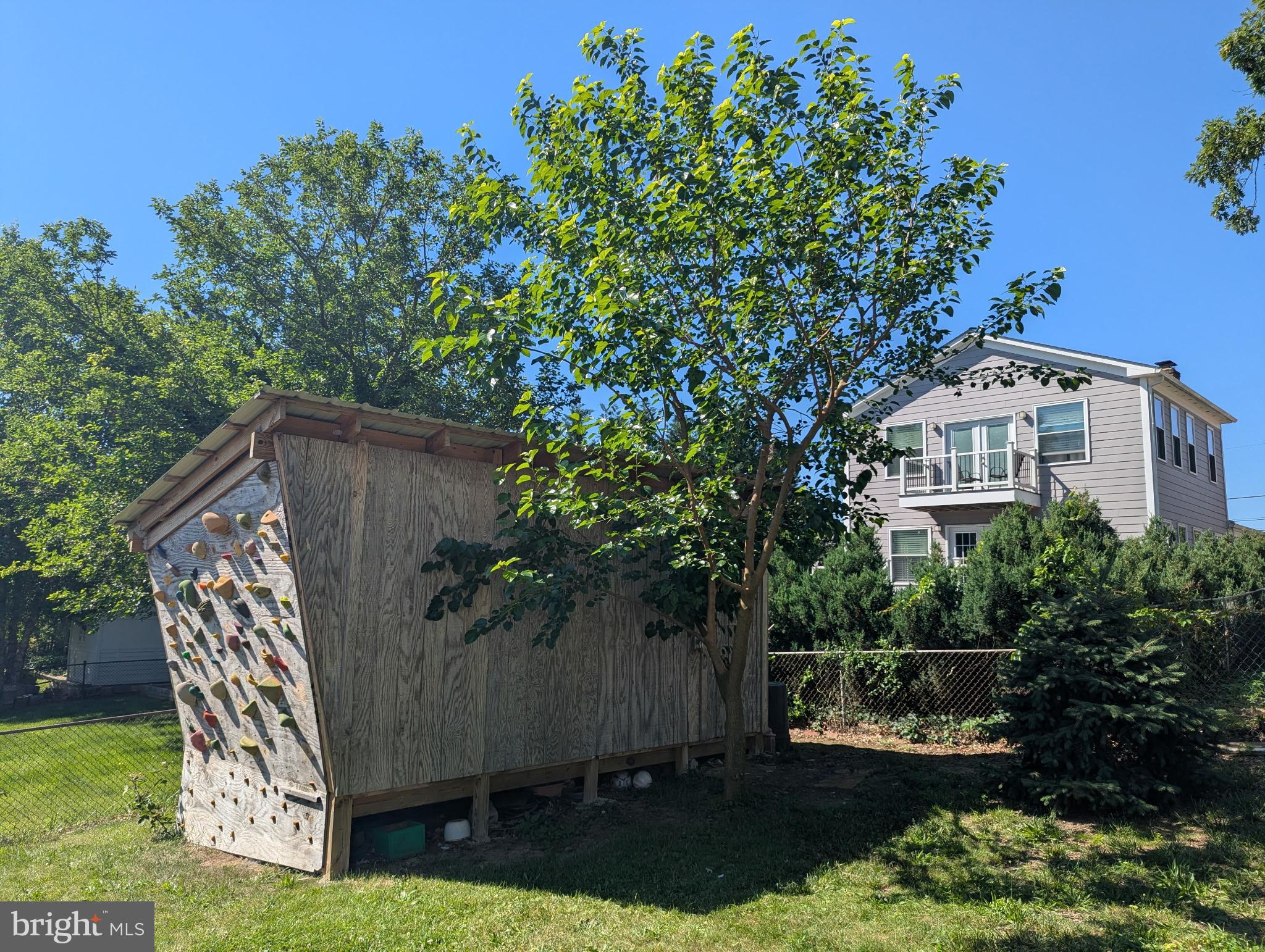 6317 Jason Street Cheverly, MD 20785 - Photo 27 of 34 Custom shed with child-friendly climbing holds!