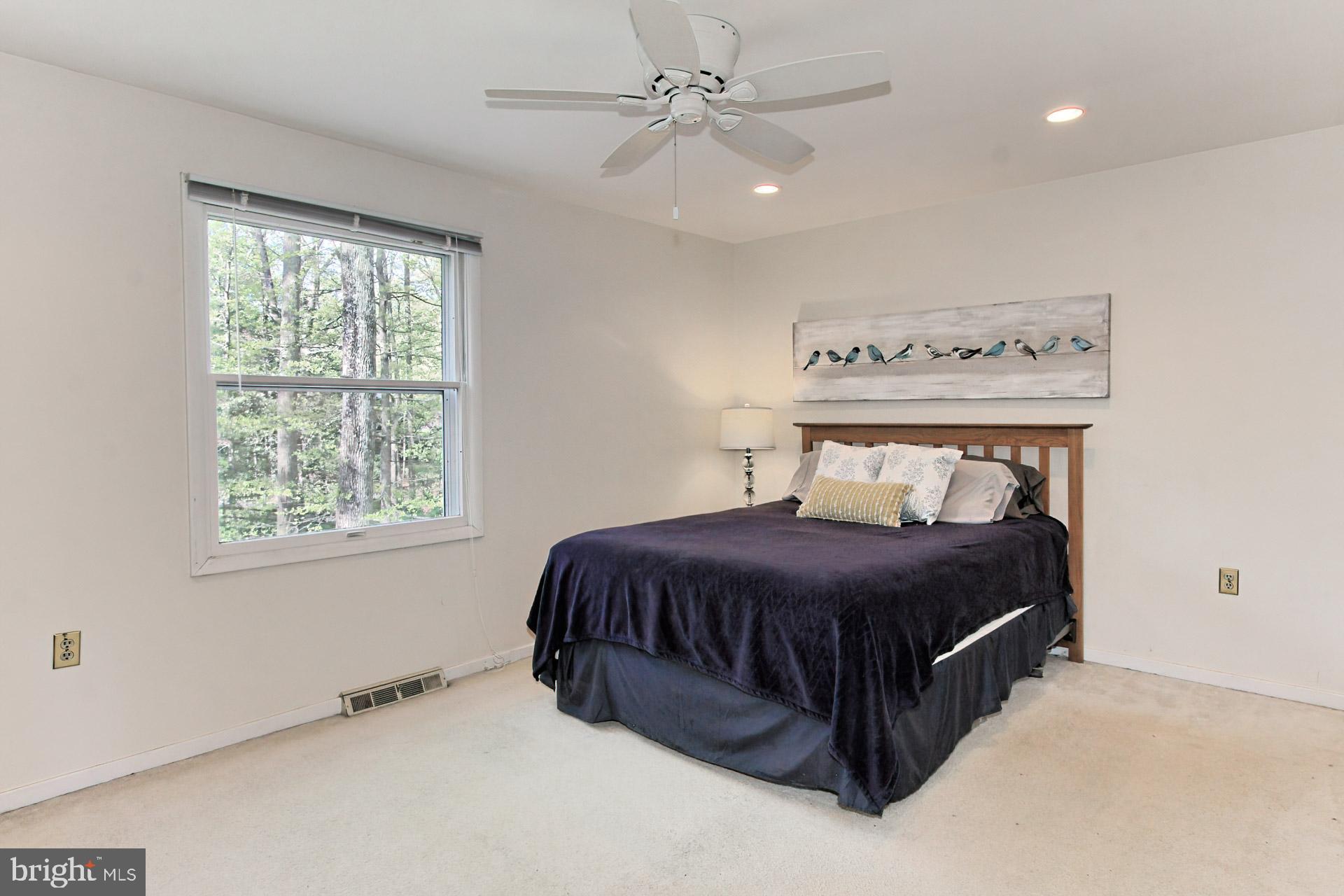 11026 Howland Drive Reston, VA 20191 - Photo 13 of 45 Primary Bedroom w/ Ceiling Fan +En-Suite Full Bath