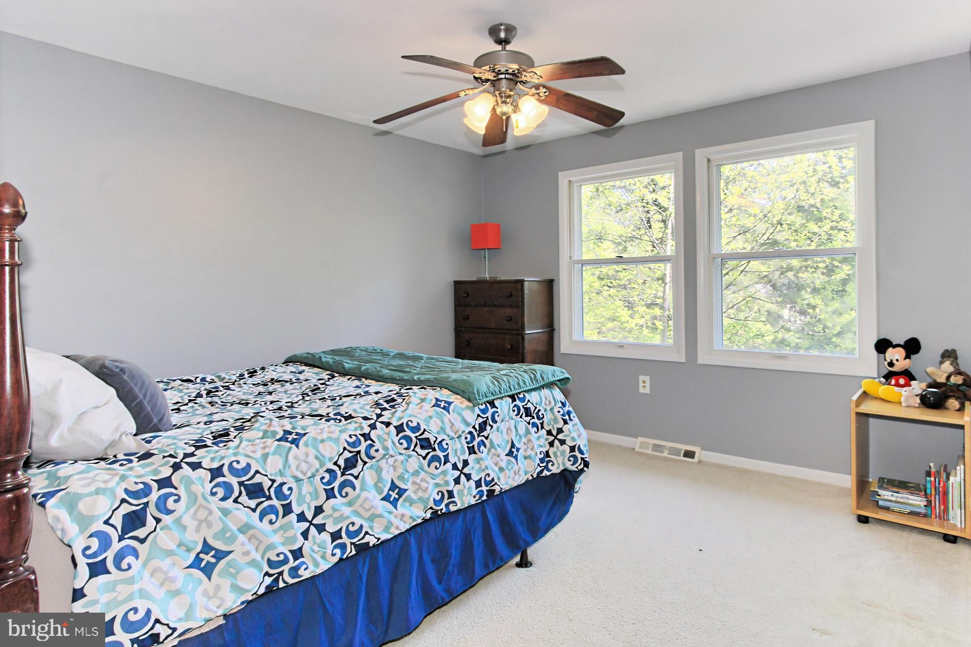 11026 Howland Drive Reston, VA 20191 - Photo 15 of 45 Light-Filled 2nd Bedroom w/ Ceiling Fan